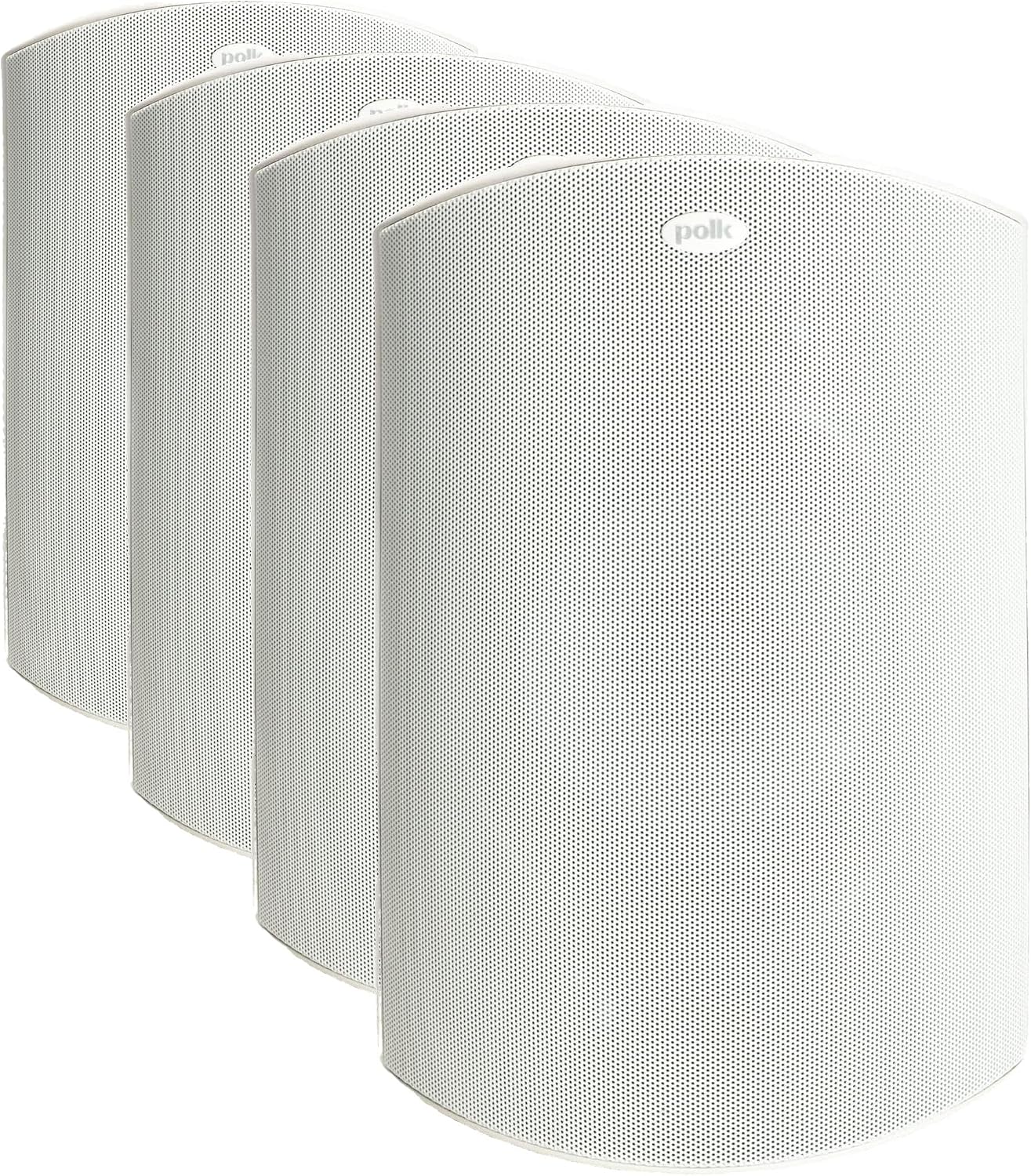 Polk Audio Atrium 4 Outdoor Speakers, Powerful Bass (Pair, White)