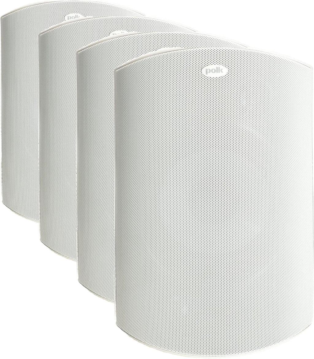 Polk Audio Atrium 4 Outdoor Speakers, Powerful Bass (Pair, Black)