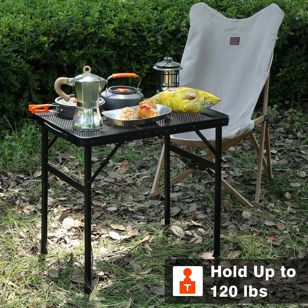 JOUYEK Camping Table, 2x1.3 FT Portable Folding Grill Table