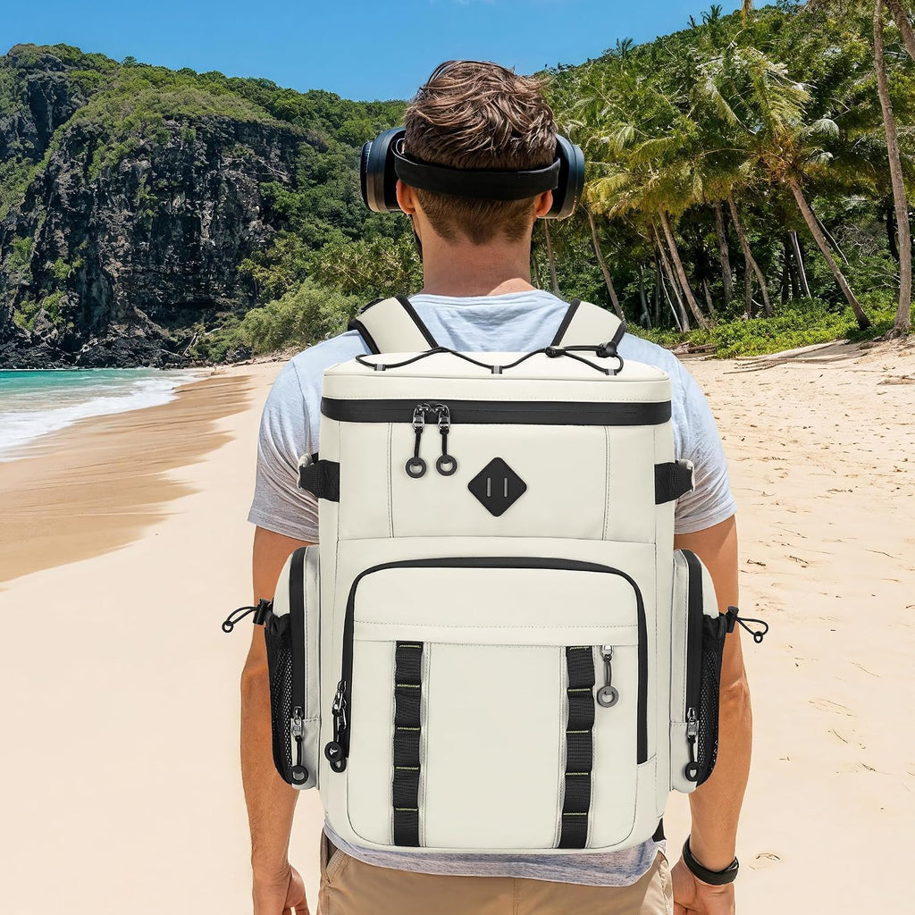 Large 60 Can Insulated Waterproof Leakproof Cooler Backpack