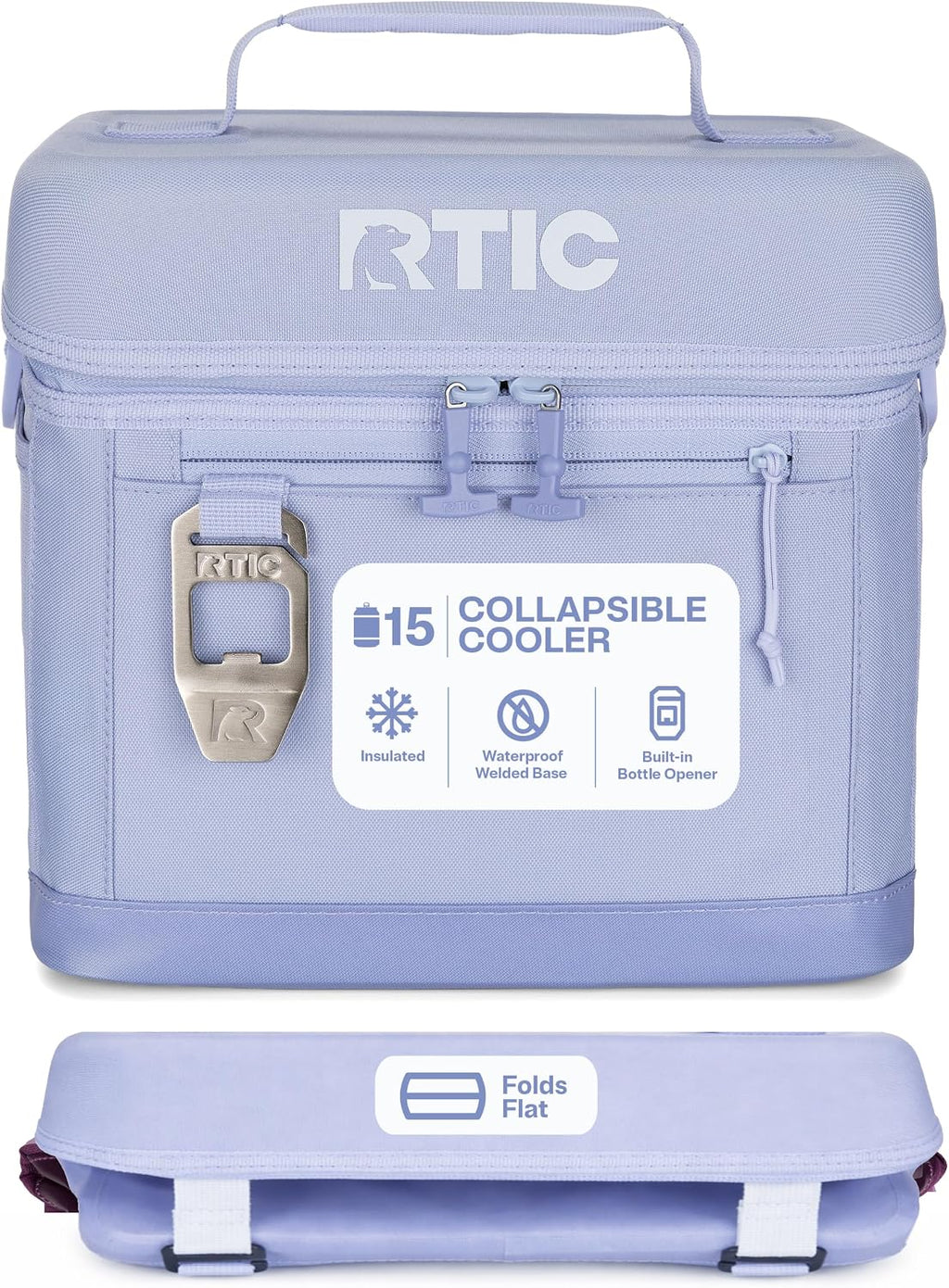 RTIC Everyday Cooler, Soft Sided Portable Insulated Cooling for Lunch, Beach, Drink, Beverage, Travel, Camping, Picnic, for Men and Women