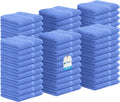 Avalon Towels Cotton Washcloths – (Pack of 60) Size 12x12 Inches, 100% Ring Spun Cotton, Soft & Absorbent Face Towels, Gym Towels, Hotel and Spa Quality, Reusable Fingertip Towels (Blue)