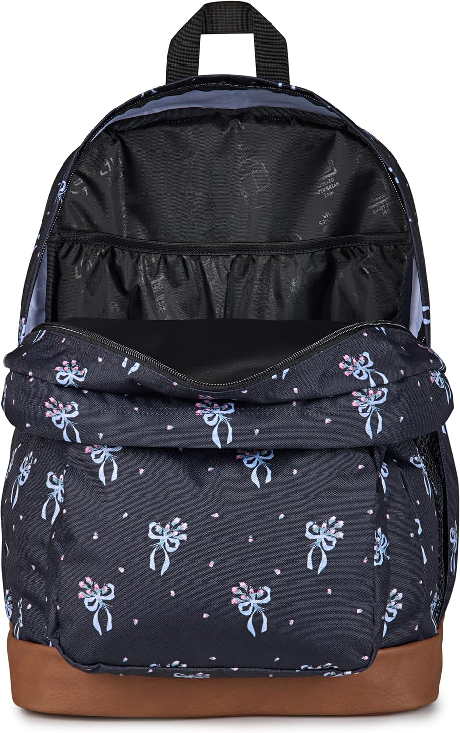 JanSport 34L Cool Backpack – 15-inch Laptop Sleeve, Pastel Petals Black