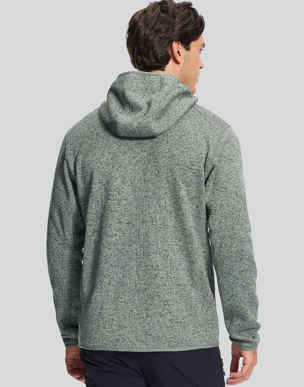 Pioneer Camp Men's Hooded Sweater Fleece Jacket Full Zip Hiking Mid Layer