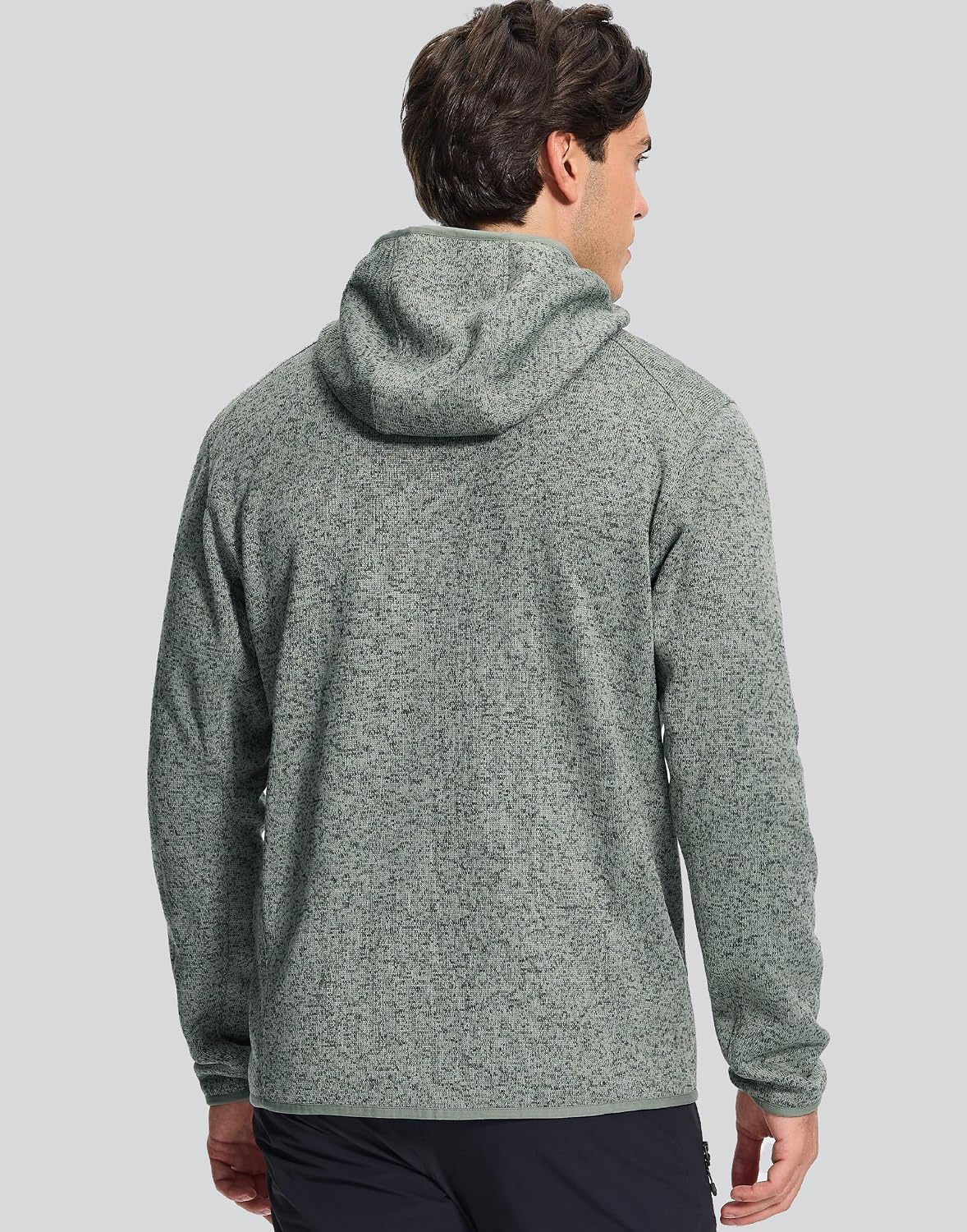 Pioneer Camp Men's Hooded Sweater Fleece Jacket Full Zip Hiking Mid Layer