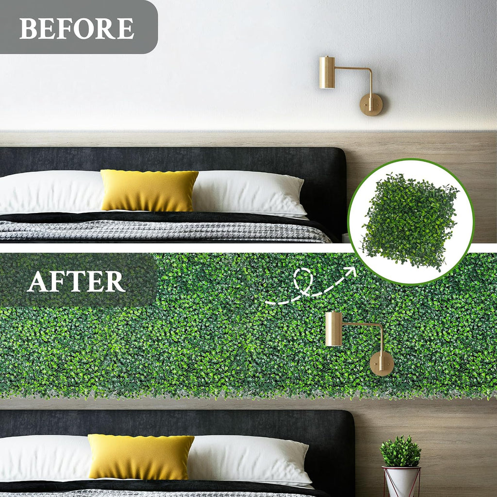 10"x 10"(8 P), UV-Anti Artificial Grass Wall Panel, 4-Layer Leaf