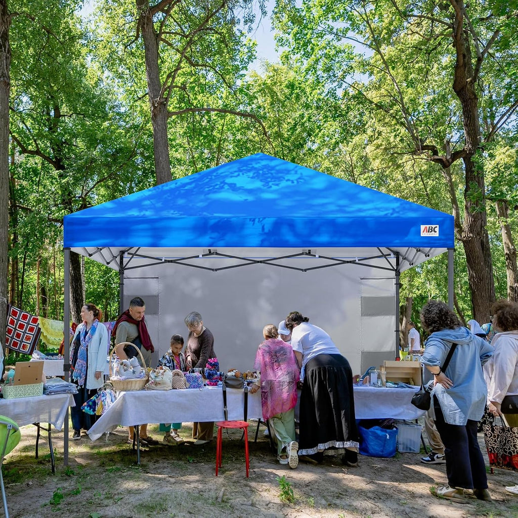 ABCCANOPY 10x10 Pop Up Canopy Tent with Storage Sidewall, Royal Blue