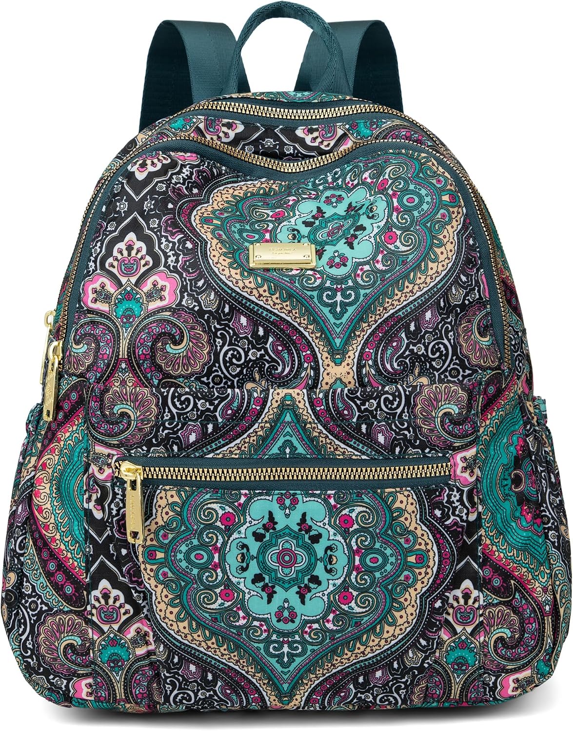 Pealwel Mini Backpack Purse for Women,Small Nylon backpacks for Ladies Backpacks Women Anti Theft Travel Bag (Bohemian)