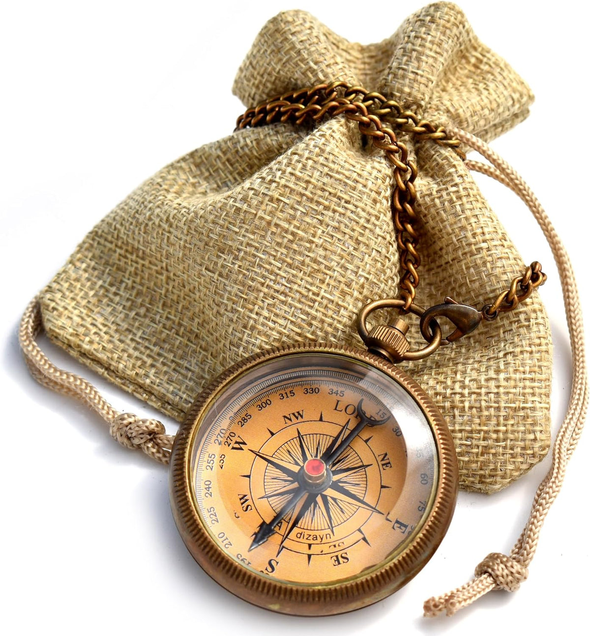 Trust in The Lord With All Your Heart - Proverbs 3:5-6 Quote Engraved Compass With Wooden Box, Greeting Card, Gift Compass, Graduation Day Gifts 2024 for Women Men Boys Girls