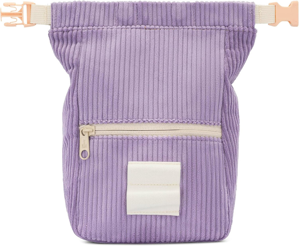 Oso Supply Co - Retro Corduroy Bouldering Bucket, Large Size Freestanding Chalk Bag for Rock Climbing, Magnetic Roll Down Closure, Dual Brush Loops, Zippered Pockets and Pouch