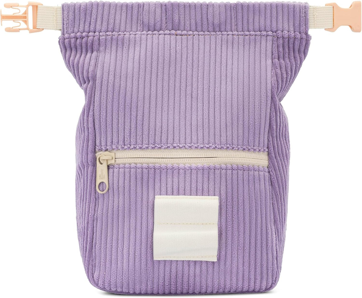 Oso Supply Co - Retro Corduroy Bouldering Bucket, Large Size Freestanding Chalk Bag for Rock Climbing, Magnetic Roll Down Closure, Dual Brush Loops, Zippered Pockets and Pouch