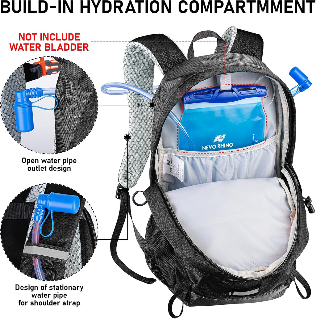 N NEVO RHINO Hiking Backpack,20L Waterproof Hiking Outdoor Daypack