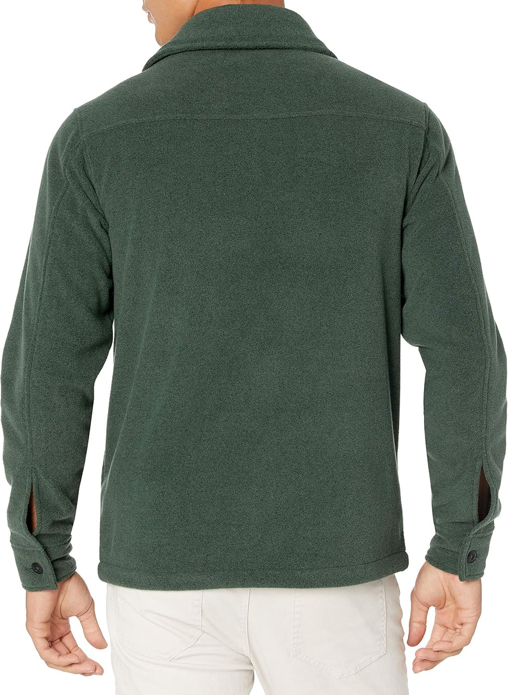 Amazon Essentials Men's Long-Sleeve Polar Fleece Shirt Jacket for Winter, Jackets