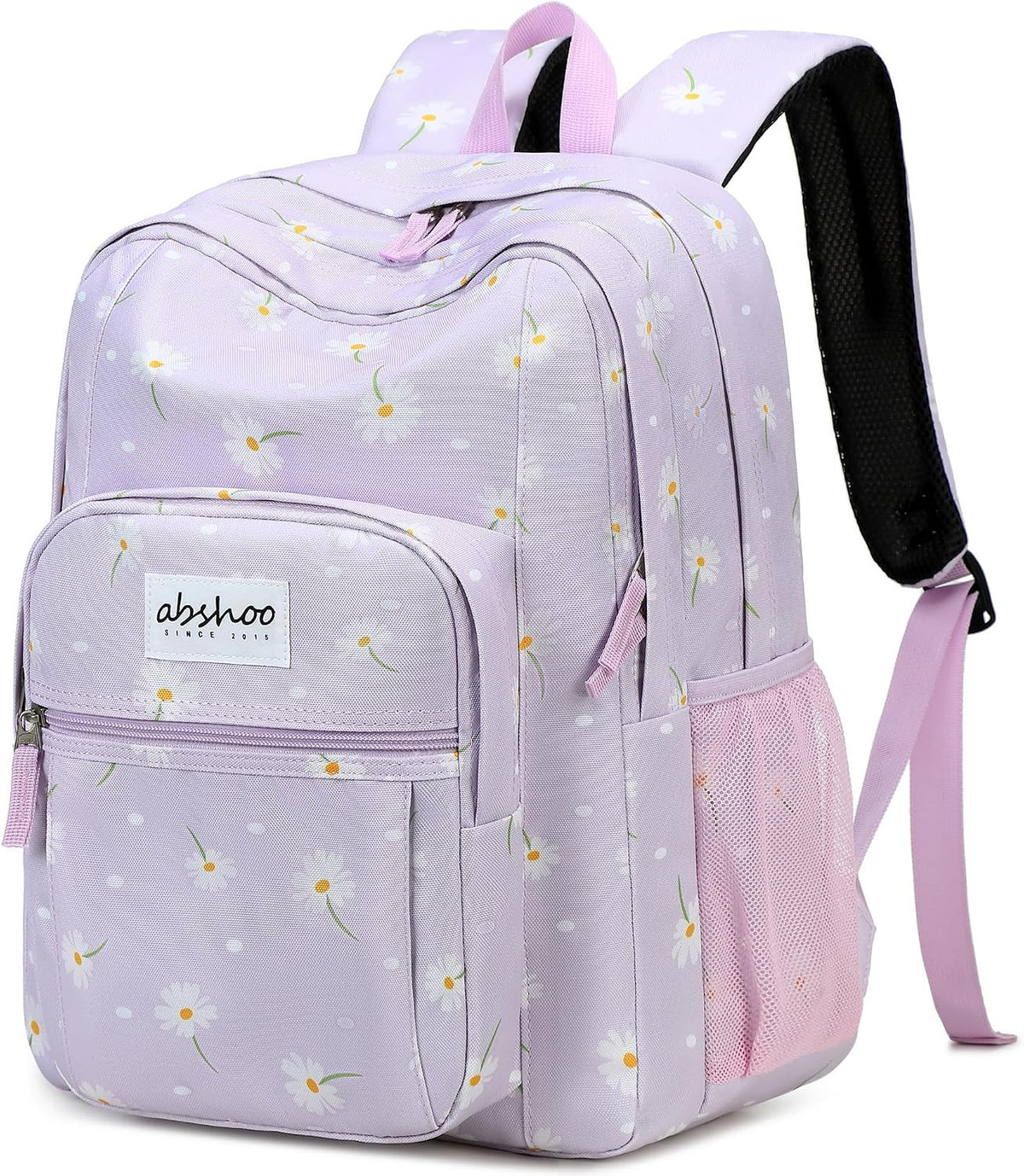 abshoo Classical Basic Daisy Womens School Backpack For College Teen Girls Water Resistant Bookbag (Daisy Purple)