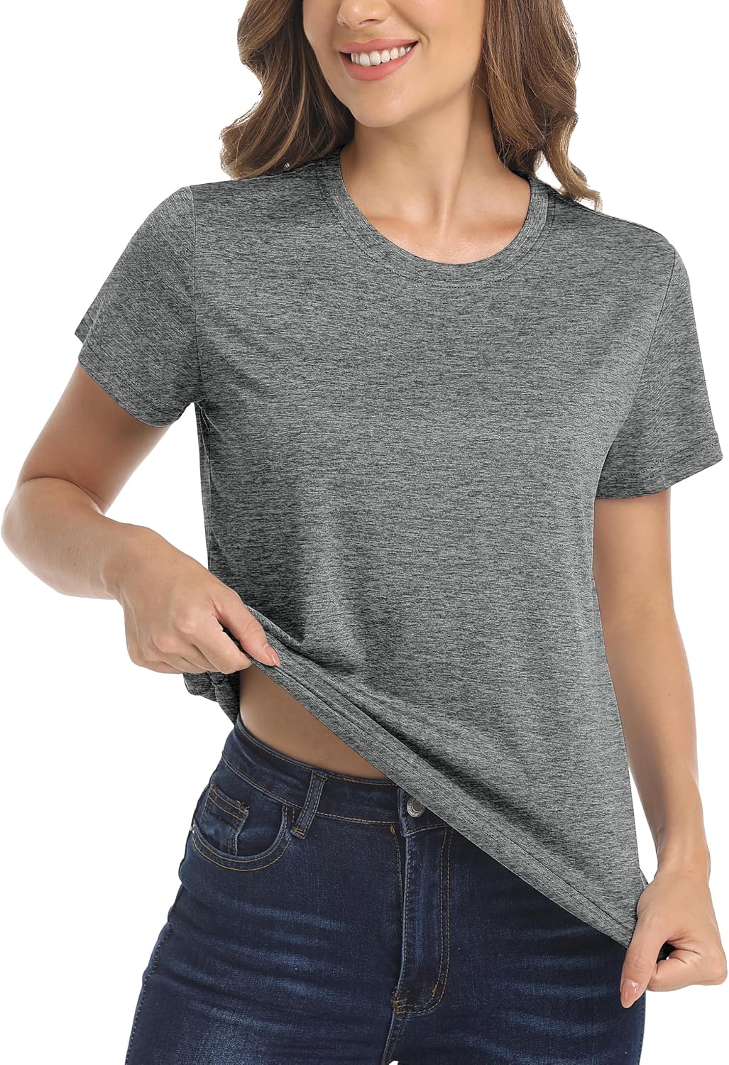 MAGCOMSEN Women's Workout Tops Quick Dry Athletic Moisture Wicking Shirts