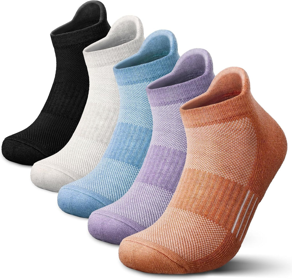 innotree Merino Wool Hiking Socks for Women, 5 Pairs