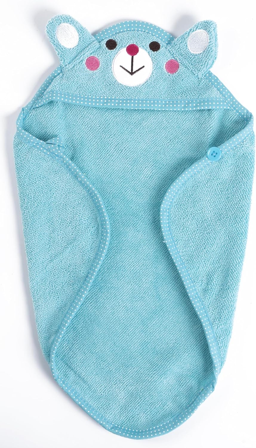 Dog Hooded Bathrobe Towel Fast Drying Absorbent Bath Warm Blanket