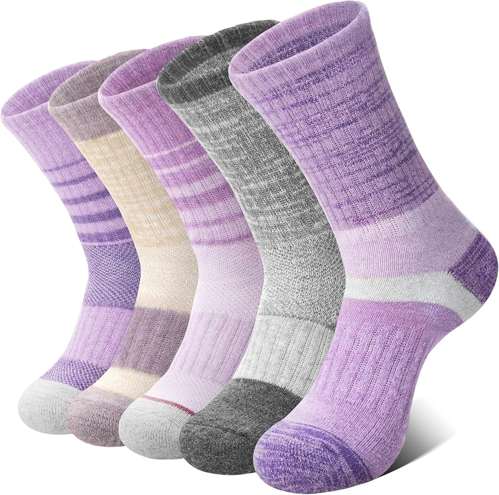 Anlisim Merino Wool Hiking Running Socks for Women, Boot Work Crew Socks