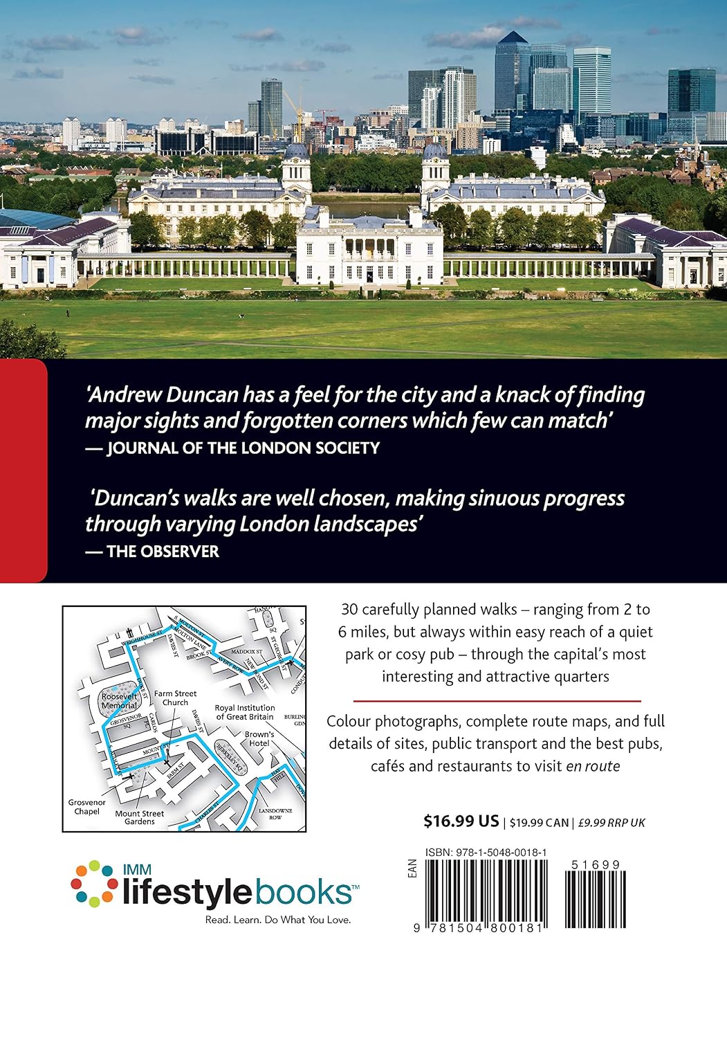 Walking London, Updated Edition: Thirty Original Walks In and Around London (IMM Lifestyle Books) Routes from 2 to 6 Miles with Photos, Complete Maps, & Details of Sites, Public Transport, Pubs & More