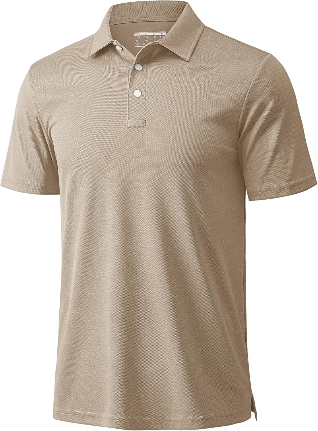 MAGCOMSEN Men's Polo Shirts 3 Buttons Casual Work T Shirts Quick Dry Short Sleeve Golf Shirt Pique Jersey Outdoor Performance