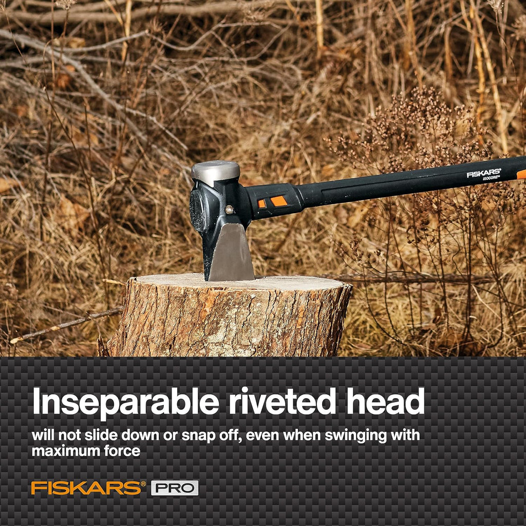 Fiskars Pro IsoCore 8 lb Splitting Maul, 36" Wood Splitter Axe