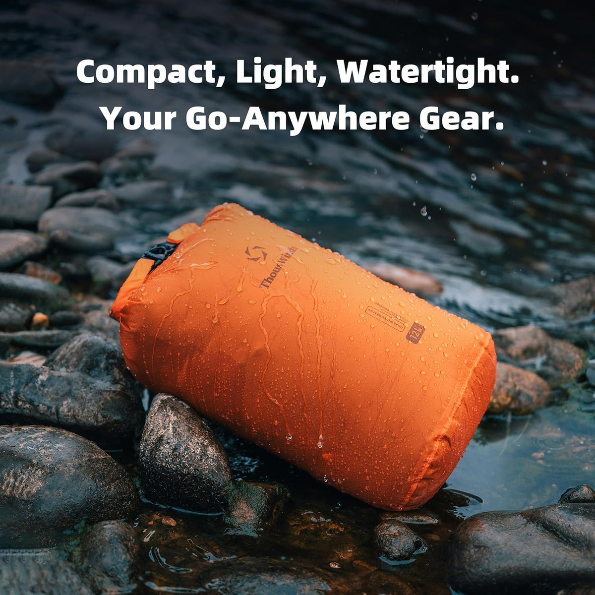 Thous Winds Waterproof Dry Bag, Ultralight 3L/6L/12L/24L/36L Roll Top Lightweight Dry Sack for Kayaking, Swimming, Camping, Hiking, Beach