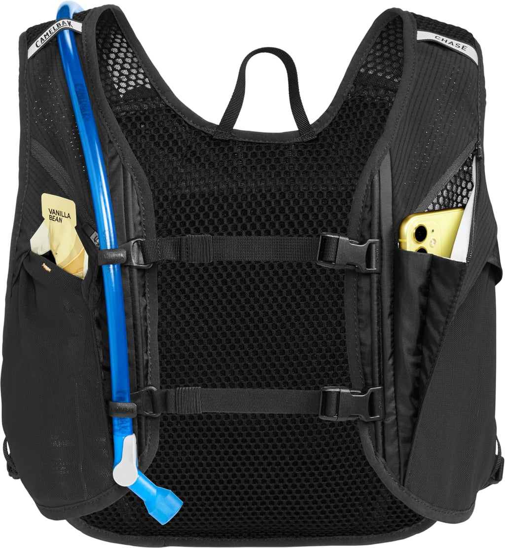 CamelBak Chase Race 4 Bike Hydration Vest with 50oz Reservoir, Lightweight Racing Fit for Fast Road and Gravel Riding, Black