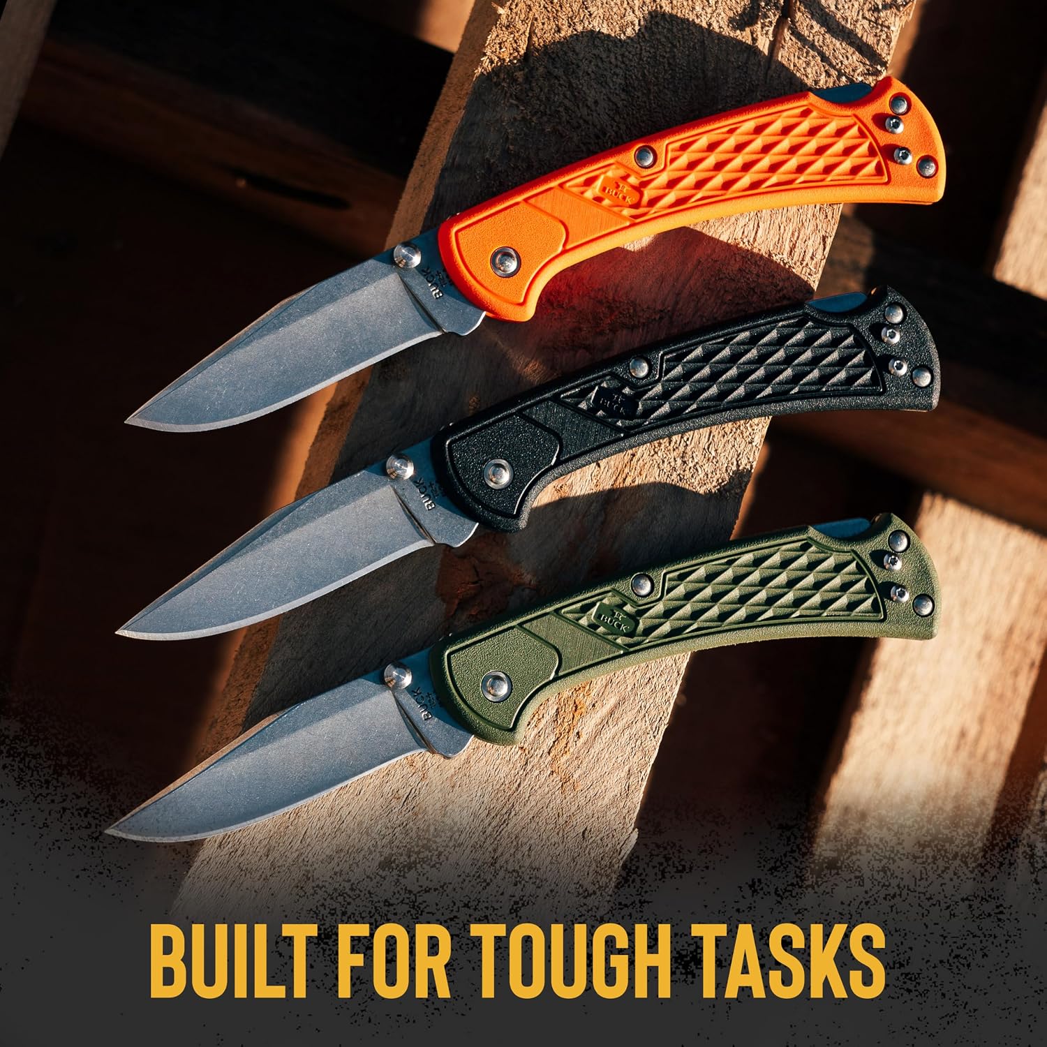 Buck Knives 110 Slim Select EDC Pocket Knife, Green, 2.8 oz