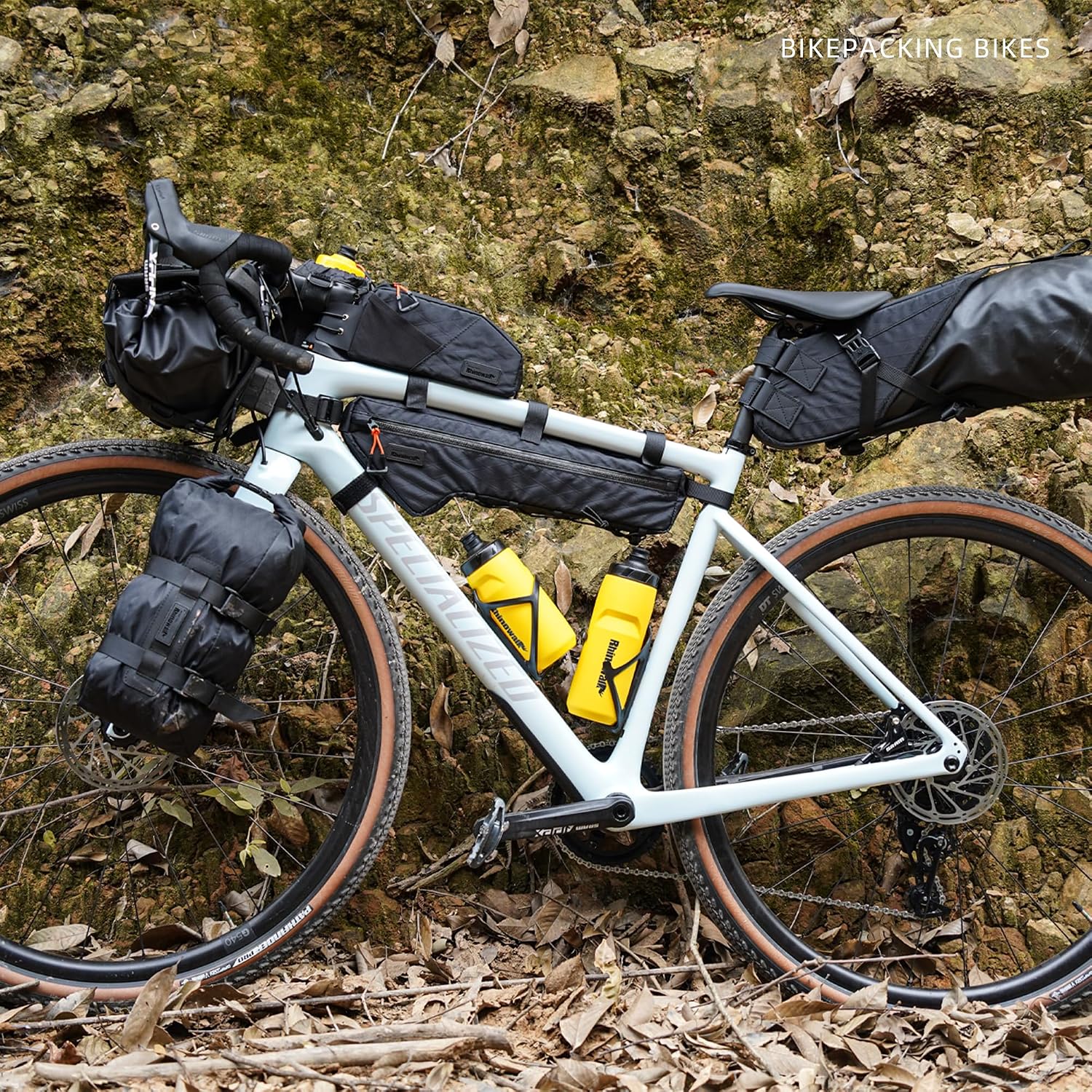 Bike Frame Bag Bike Triangle Bag Bicycle Pouch Under Tube Bag 2.4L with Dual Side Mesh Pockets for MTB Road Bike Cycling Commuting and Outdoor Adventures
