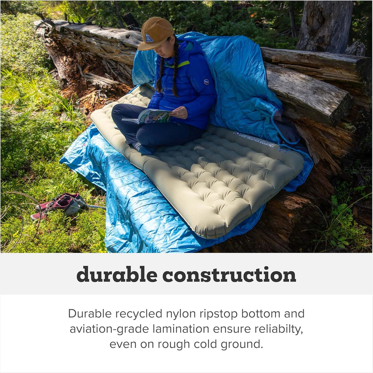 Big Agnes Campmeister Deluxe - Insulated Sleeping Pad, Wide Regular
