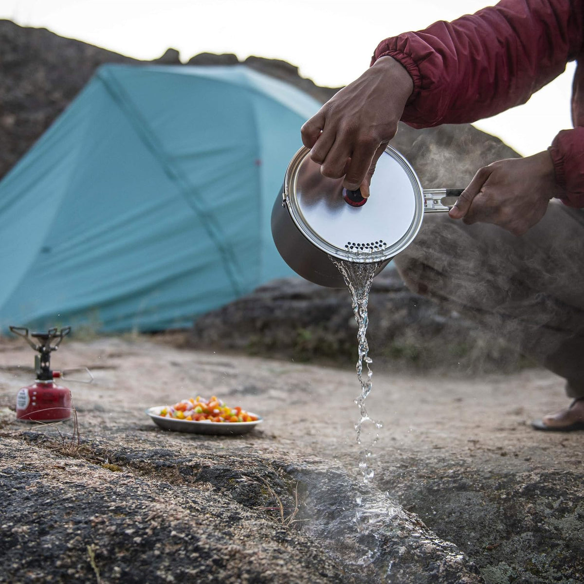 MSR Nonstick Ceramic Coated 2-Pot Camping Cook Set