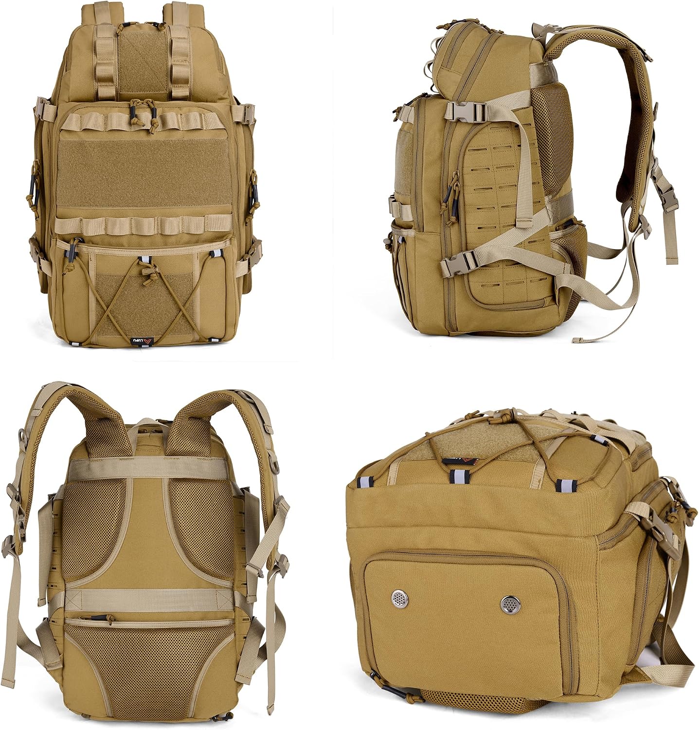 Tactical Backpack 35L Military Molle Pack 900D Waterproof Assault Rucksack Large Capacity Outdoor Hiking Camping Trekking Bag for Travel Hunting Survival and Adventure