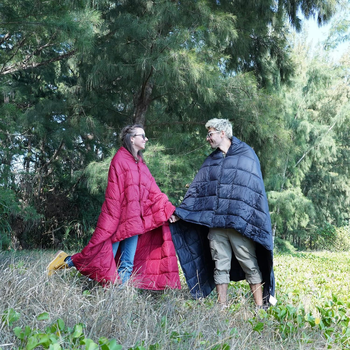 KingCamp Ultralight Camping Blanket, Wearable Packable Blanket 69" x 53"