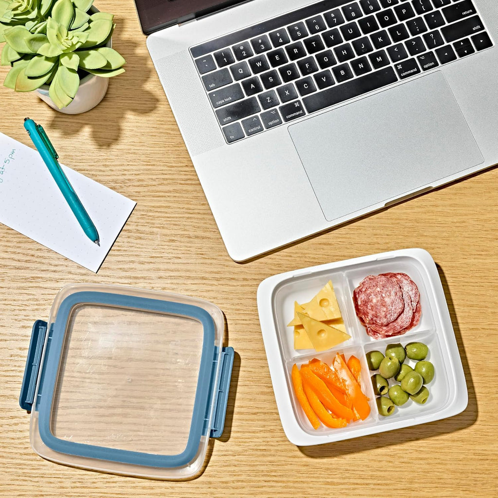 OXO Good Grips Prep & Go Slim Container with Removable Divider - Ocean Blue