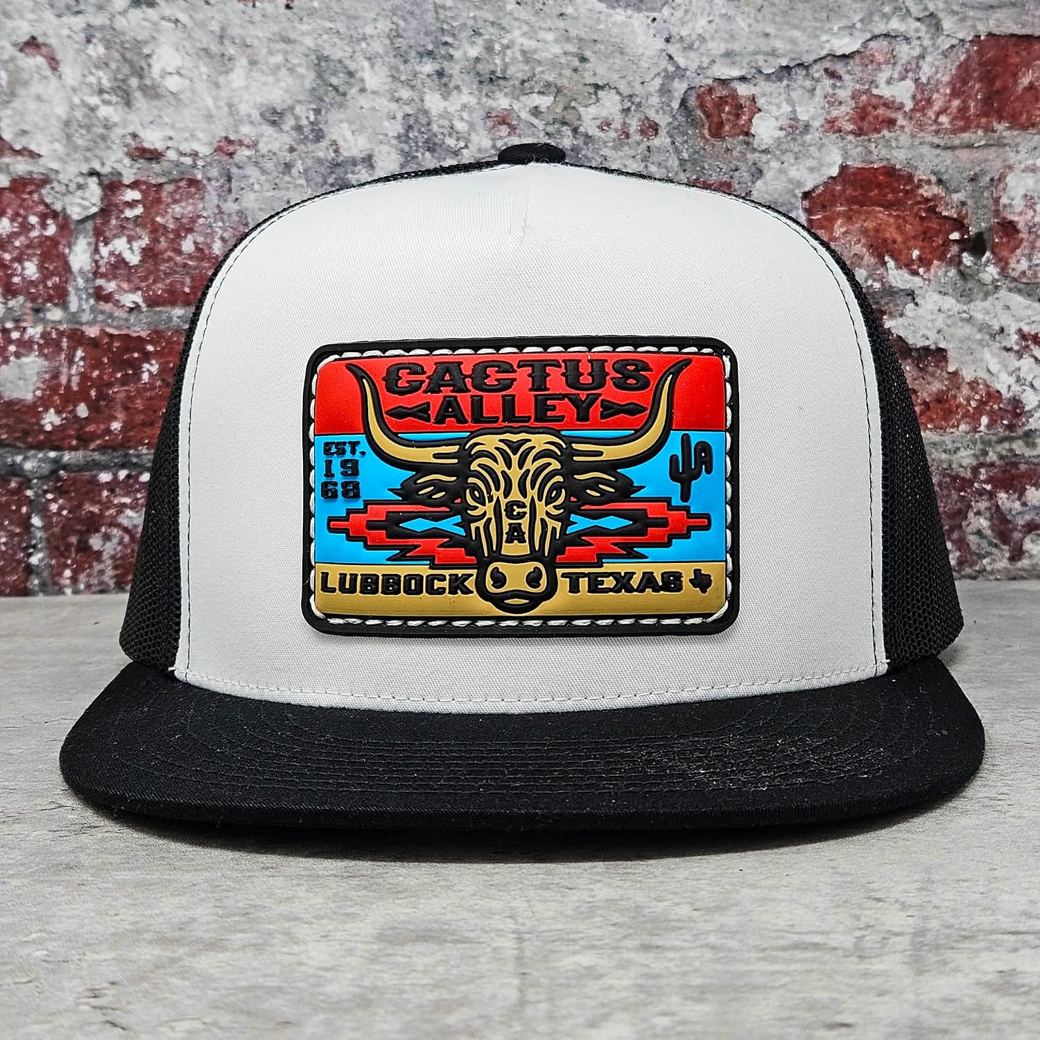 CACTUS ALLEY HAT CO. Western Lifestyle Texas Ranch Rodeo Inspired Adjustable Snapback Patch Hat