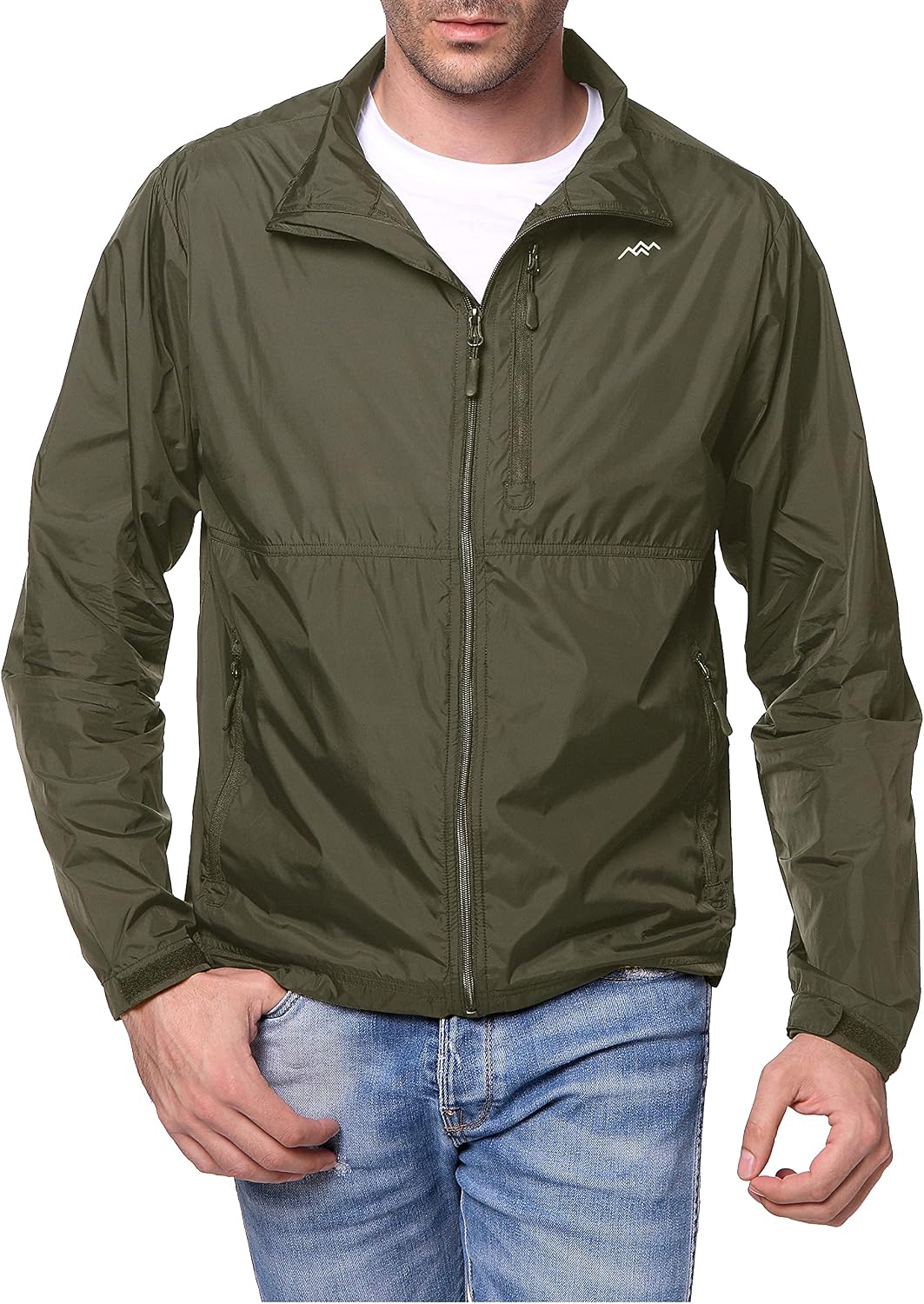 TRAILSIDE SUPPLY CO. Mens Windbreaker Jackets Lightweight Packable Jacket