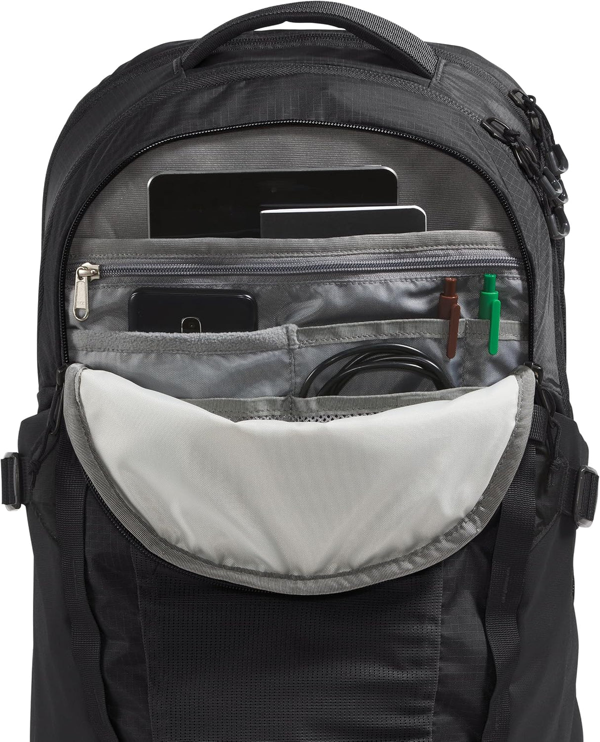 The North Face Recon Everyday Laptop Backpack, Blk/Blk-NPF, One Size