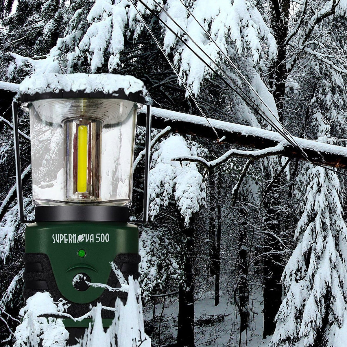 Supernova Battery Powered Lantern, Bright, Long Lasting, Weather-Resistant LED Camping Lantern, Great for Storms, Hurricane Supplies, Survival Kit, Power Outages, Outdoors, & Camping Essentials (500)