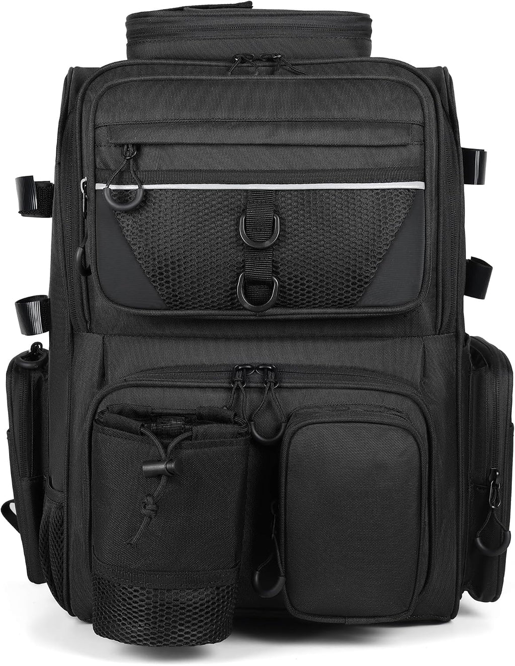 Fishing Tackle Backpack With Rod Holders, Large 40L Fishing Backpack for Camping, Hiking