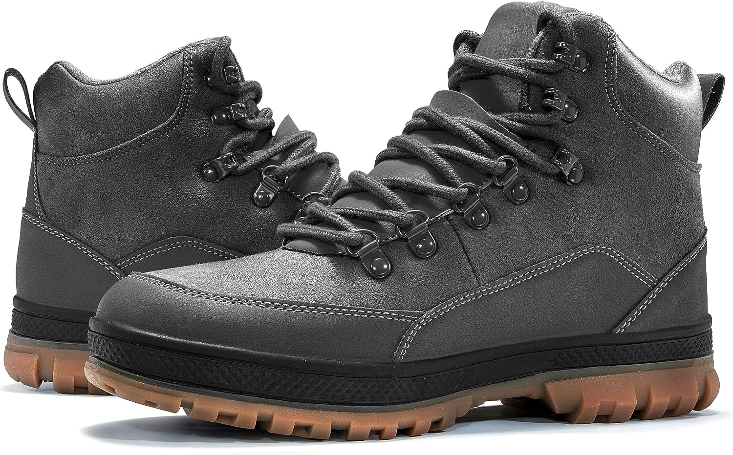 Wondamo Men's Winter Hiking Snow Boots