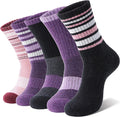 Anlisim Merino Wool Hiking Running Socks for Women, Boot Work Crew Socks