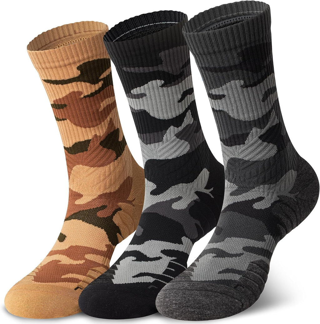 Hylaea Unisex Crew Socks for Running Athletic, Comperssion & No Blisters