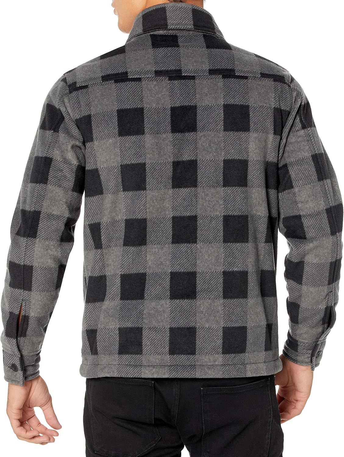 Amazon Essentials Men's Long-Sleeve Polar Fleece Shirt Jacket for Winter, Jackets