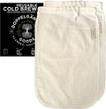 Reusable Cold Brew Coffee Bag 2-Pack Medium 8x12in Organic Cotton