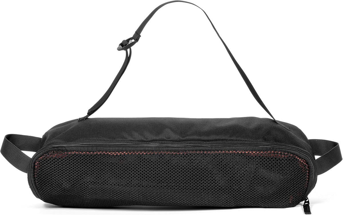 Cascade Mountain Tech Outdoor High Back Lightweight Camp Chair with Headrest and Carry Case - Black