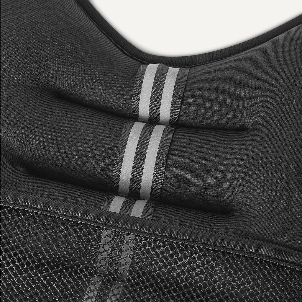 Amazon Basics Weighted Vest for Men and Women with Reflective Stripe for Exercise, Cardio, Non-Adjustable, 12 lb, Black