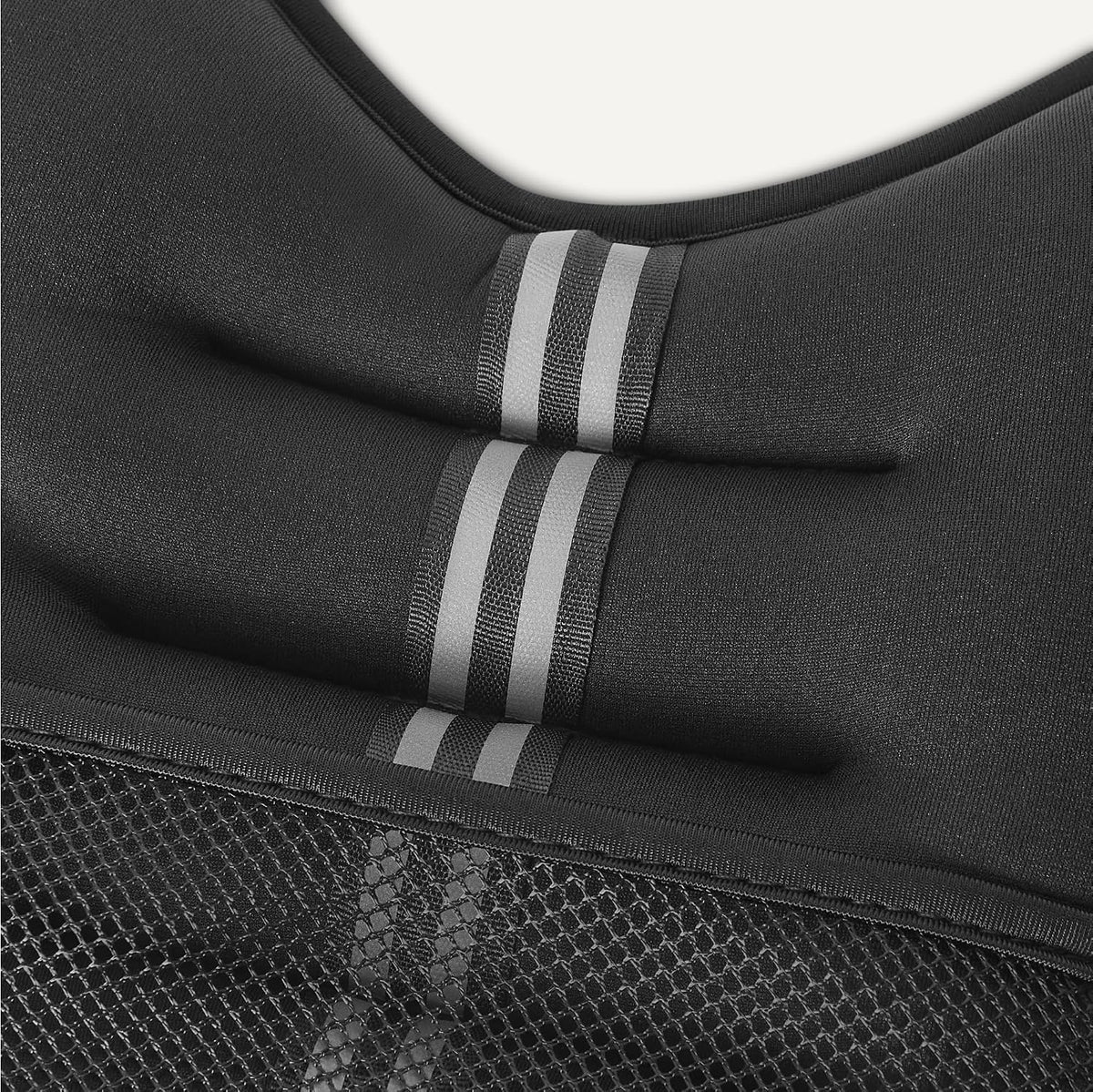 Amazon Basics Weighted Vest for Men and Women with Reflective Stripe for Exercise, Cardio, Non-Adjustable, 12 lb, Black