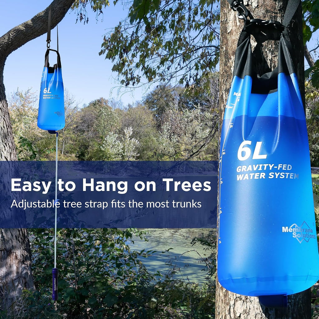 Membrane Solutions 6L Gravity Water Filter Pro for Group Camping