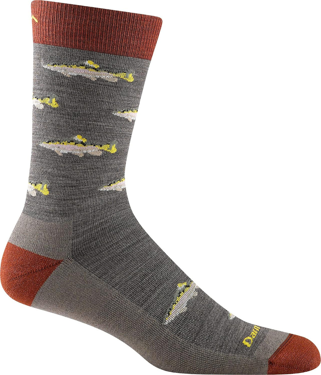 Darn Tough Men's Spey Fly Crew Lightweight with Cushion Lifestyle Sock (Style 6085) -