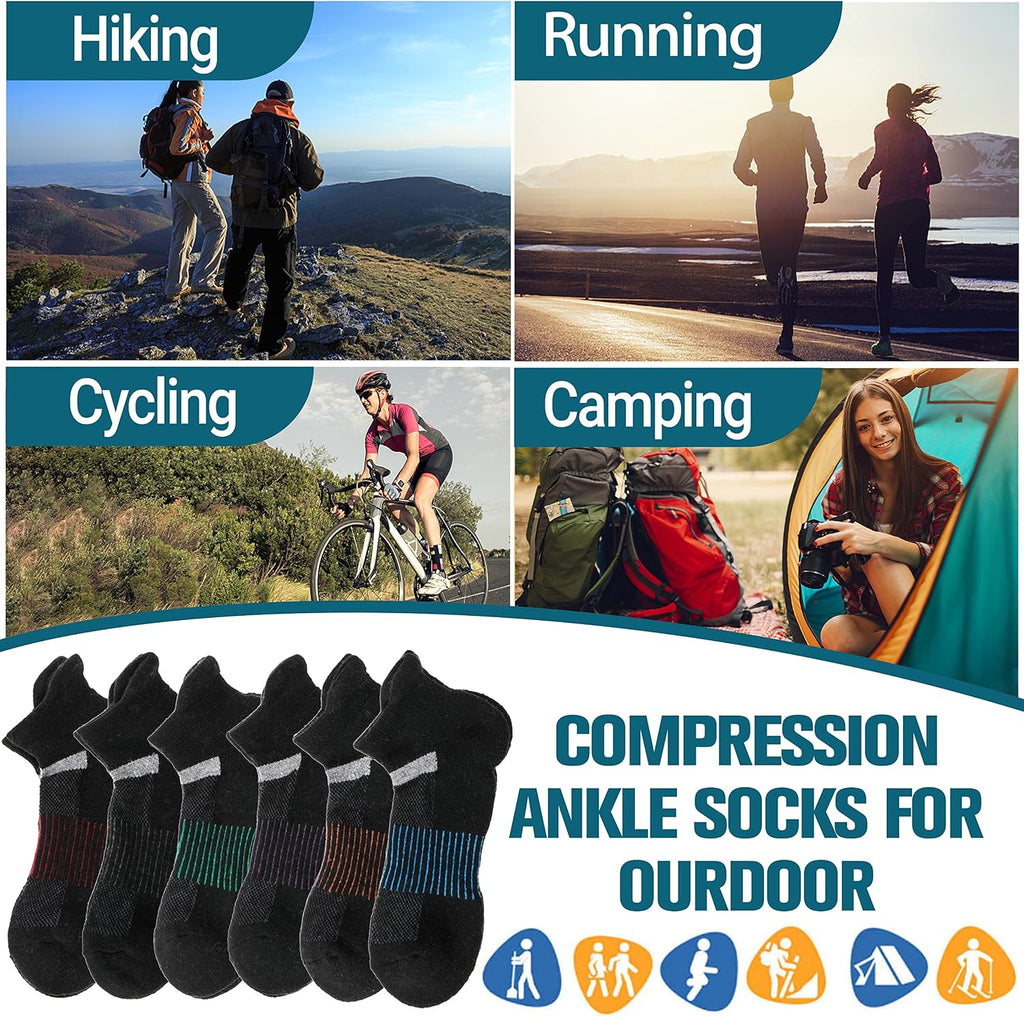 Anlisim Merino Wool Ankle Running Hiking Socks for Women and Men